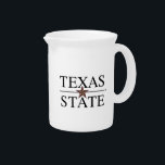 Texas State Academic Mark Beverage Pitcher<br><div class="desc">Check out these new Texas State University designs! Show off your TSU Bobcats pride with these new Texas State products. These make perfect gifts for the Bobcats student, alumni, family, friend or fan in your life. All of these Zazzle products are customizable with your name, class year, or club. Go...</div>