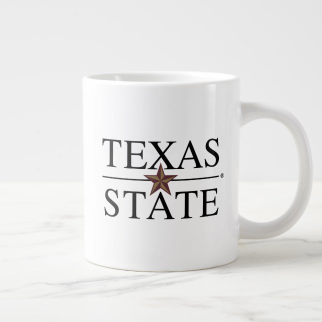 Texas State Academic Mark Giant Coffee Mug (Right)
