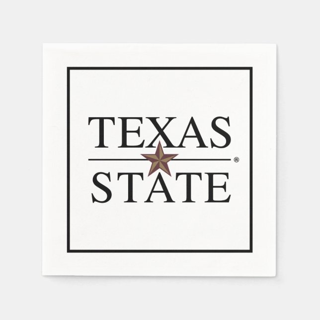 Texas State Academic Mark Napkins (Front)