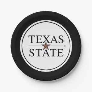 Texas State Academic Mark Paper Plates
