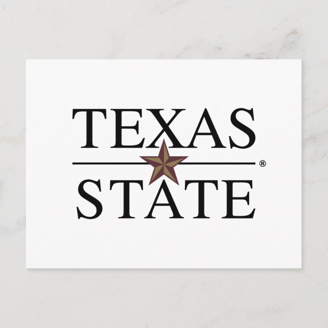 Texas State Academic Mark Postcard (Front)