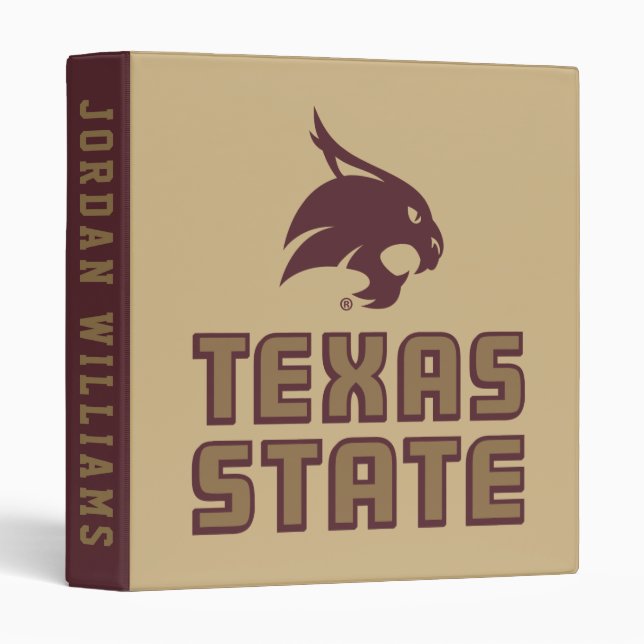 Texas State and Supercat 3 Ring Binder (Front/Spine)