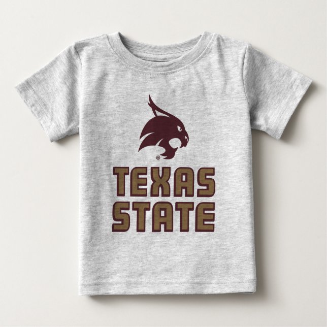Texas State and Supercat Baby T-Shirt (Front)