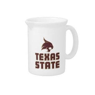 Texas State and Supercat Beverage Pitcher