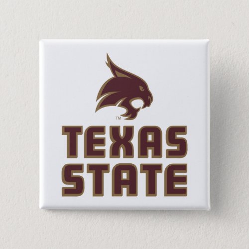 Texas State and Supercat Button
