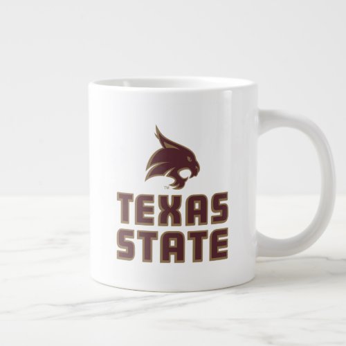 Texas State and Supercat Giant Coffee Mug