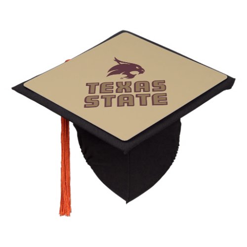 Texas State and Supercat Graduation Cap Topper