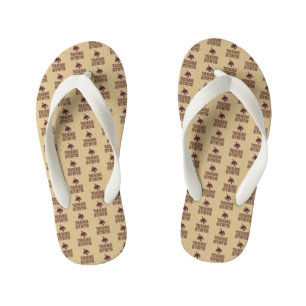 Texas State and Supercat Kid's Flip Flops