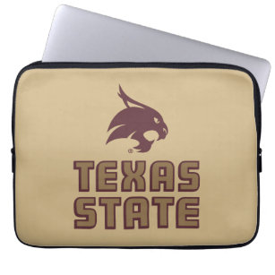 Texas State and Supercat Laptop Sleeve