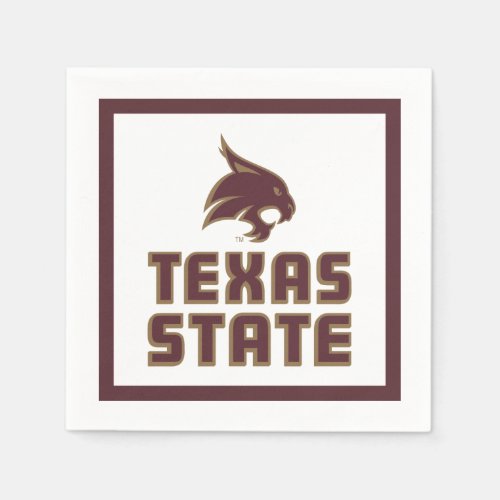 Texas State and Supercat Napkins