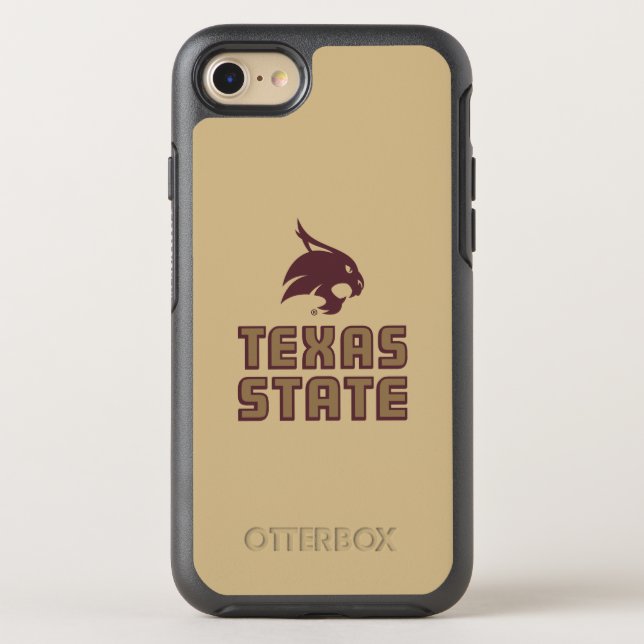 Texas State and Supercat Otterbox iPhone Case (Back)