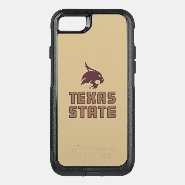 Texas State and Supercat Otterbox iPhone Case (Back)