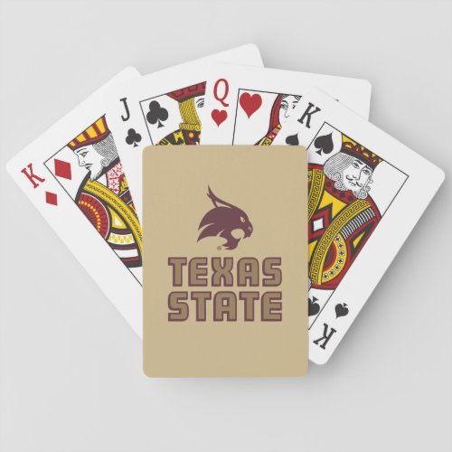 Texas State and Supercat Playing Cards