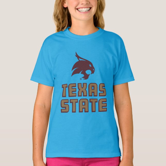 Texas State and Supercat T-Shirt (Front)
