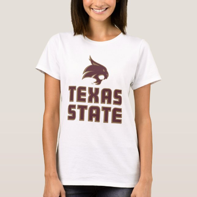 Texas State and Supercat T-Shirt (Front)