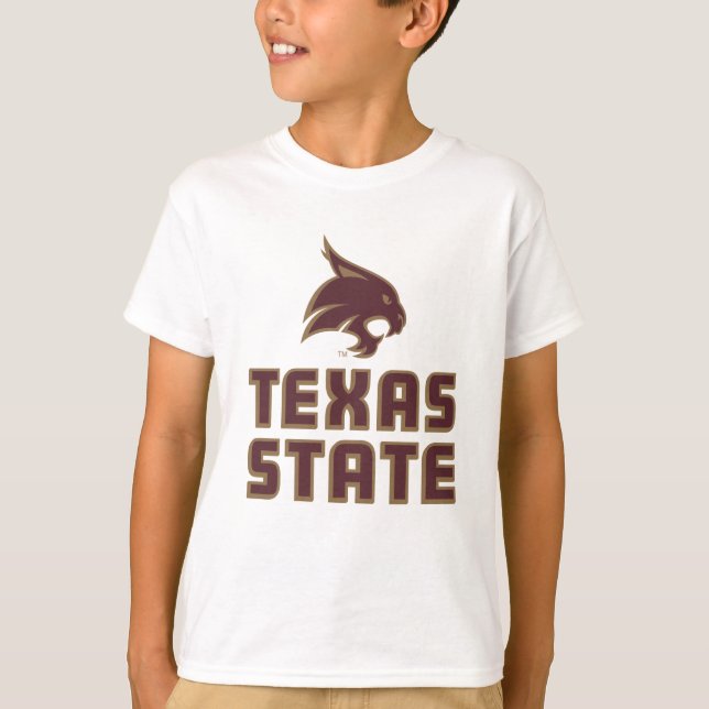 Texas State and Supercat T-Shirt (Front)
