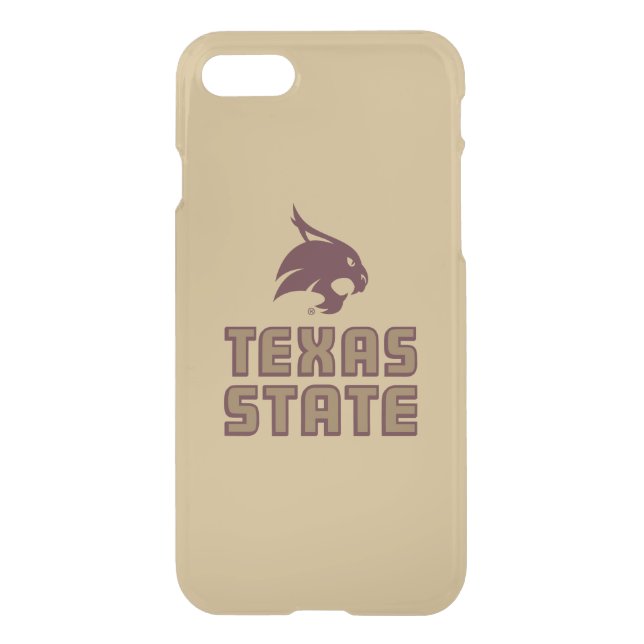 Texas State and Supercat Uncommon iPhone Case (Back)