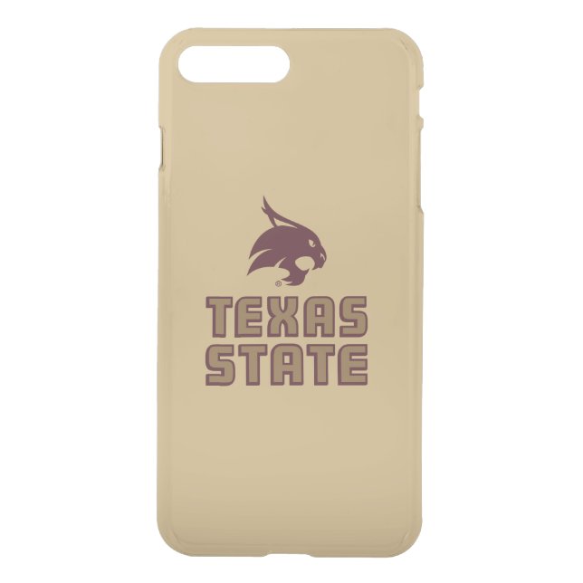Texas State and Supercat Uncommon iPhone Case (Back)