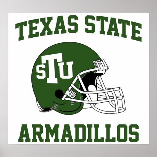 Texas State Armadillos Poster