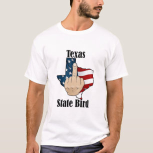 Texas state bird t-shirt middle finger
