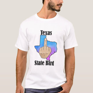 Texas state bird t-shirt middle finger color