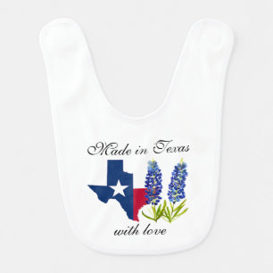Texas State Bluebonnets Txst Floral Baby bodysuit Bib