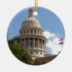 Texas State Capitol 2 Ceramic Ornament