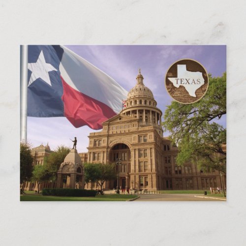 Texas State Capitol Building Austin TX Postcard