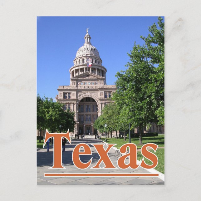 Texas State Capitol Building, Austin TX. Postcard (Front)