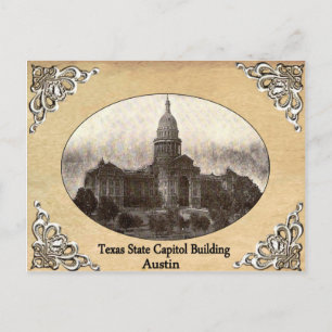 Texas State Capitol Building Old Postcard