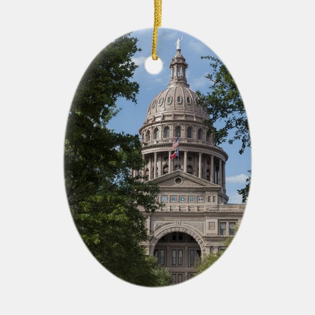 Texas State Capitol Ceramic Ornament (Front)