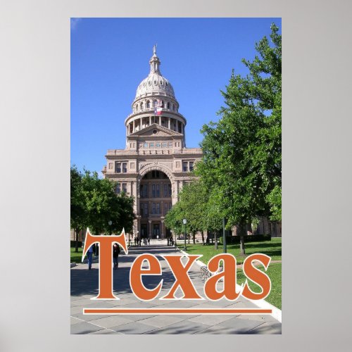 Texas State Capitol Poster