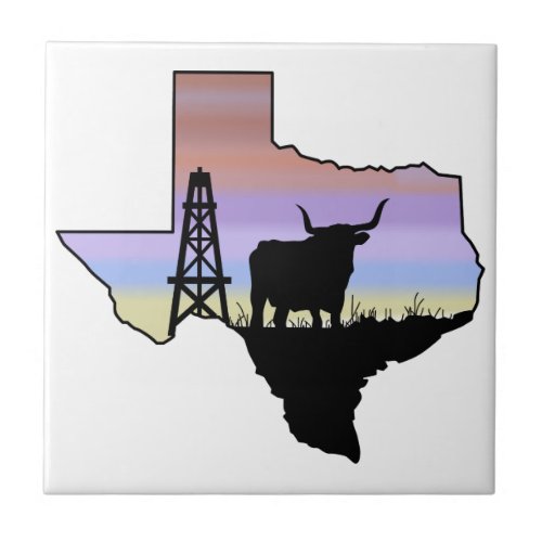 Texas State Ceramic Tile