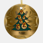 Texas State Christmas Ornament at Zazzle