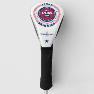 Texas State Circle Custom Golf Head Cover