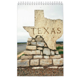 Texas State Collection Wall Calendar