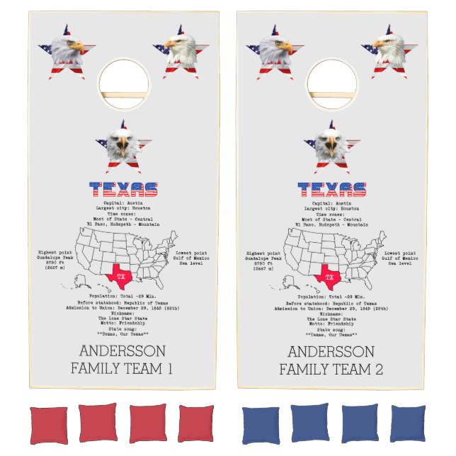 Texas State Cornhole Set (Set)
