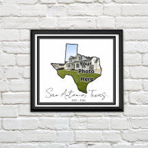 Texas State Custom Photo PCS Gift