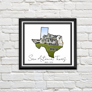 Texas State Custom Photo PCS Gift Poster