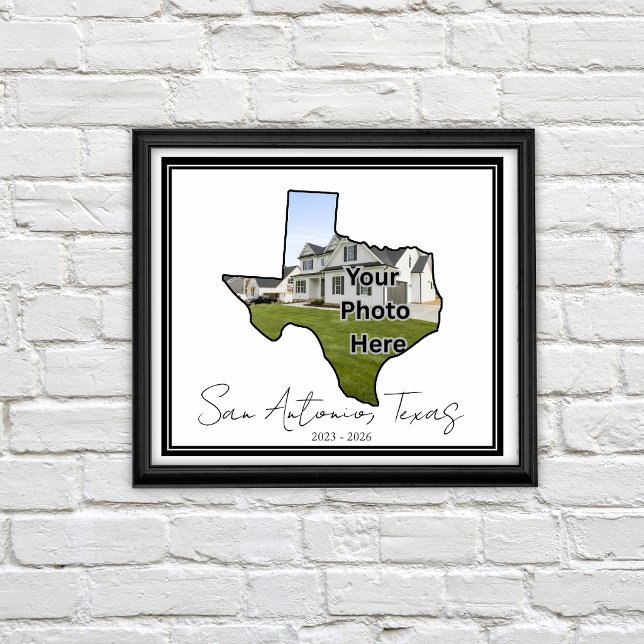 Texas State Custom Photo PCS Gift Poster (Creator Uploaded)
