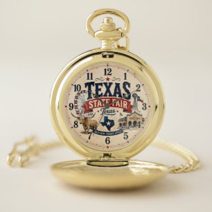 Texas State Fair  Festival Western Carnival  Pocket Watch
