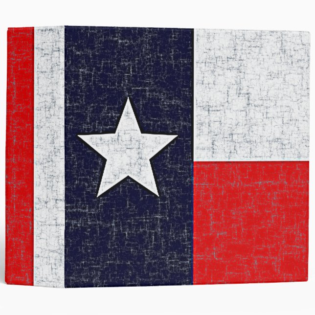 TEXAS STATE FLAG 2" Ring Binder (Front/Spine)