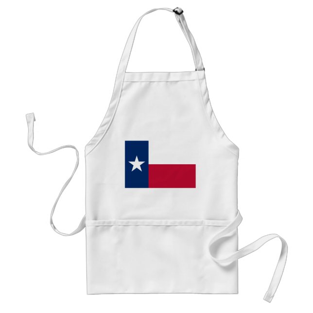 Texas State Flag Adult Apron (Front)