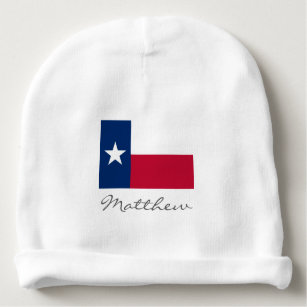 Texas state flag baby beanie hat for boy or girl