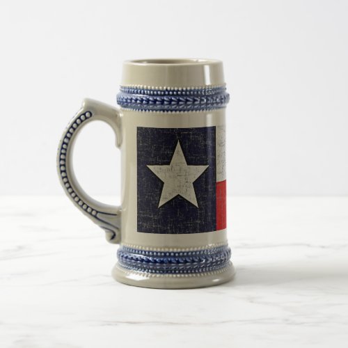 TEXAS STATE FLAG BEER STEIN