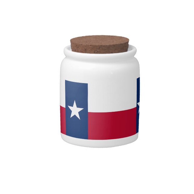 Texas State Flag Candy Jar (Front)