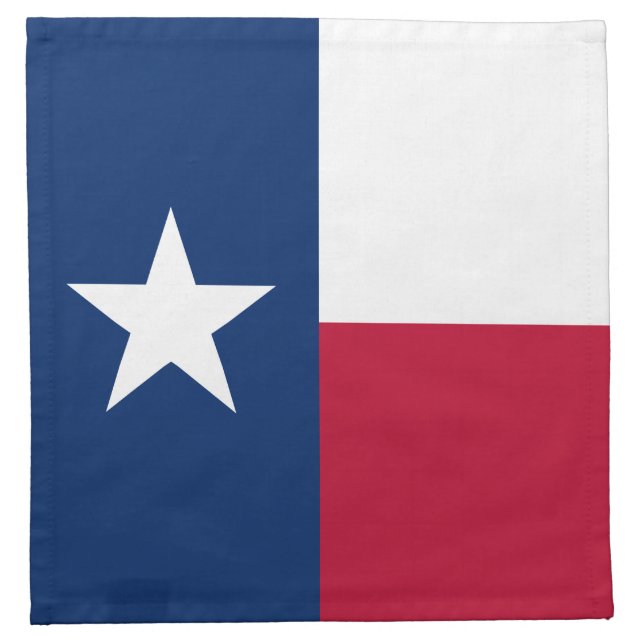 Texas State Flag Cloth Napkin (Front)