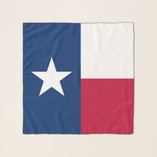 Texas state flag custom chiffon scarf