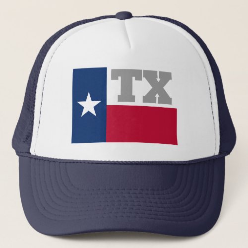 Texas state flag custom trucker hat