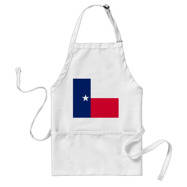 Texas State Flag Design Adult Apron (Front)